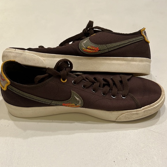 NIKE SB BLAZER COURT “Daan Van Der Linden” BROWN/OLIVE MENS  SZ 7.5 - Picture 4 of 8